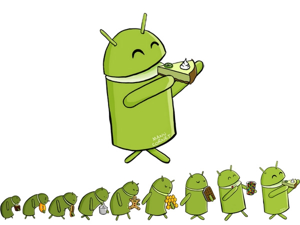 La dulce historia de la versiones de Android